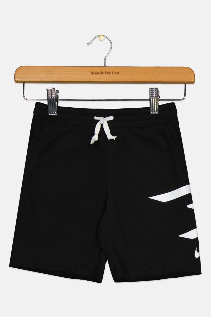 Nike شورتات شعار العلامة التجارية نايك 3 براند من راسل ويلسون للأطفال الصغار، أسود - Image 1