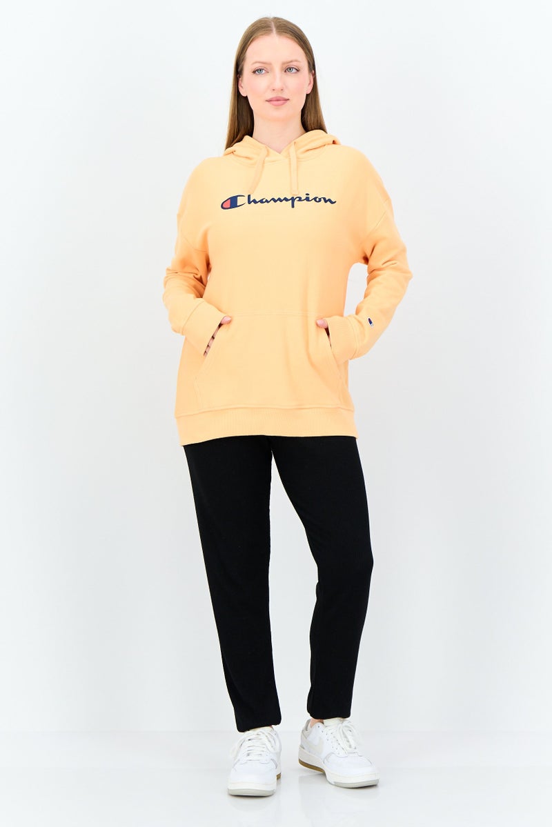 Champion Women Sportswear Fit Long Sleeve Outdoor Hoodie, Peach - Image 4