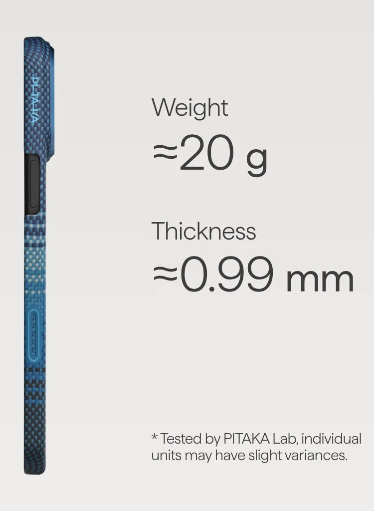 بيتاكا جراب نحيف للغاية لهاتف iPhone 17 Pro Max / لمسة PitaTap سلسة / تصميم خفيف الوزن / سهل التركيب / غطاء خلفي - Moonrise - Image 3