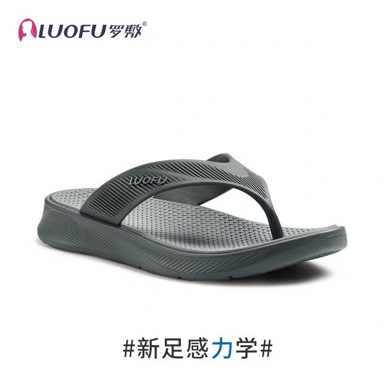 Luofu Luofu New Non-Slip Flip-Flops Thick Bottom Fashionable Outfit Indoor Sandwich Slippers For Seaside Vacation - Image 5
