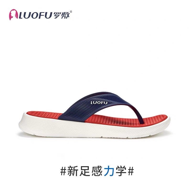 Luofu Luofu New Non-Slip Flip-Flops Thick Bottom Fashionable Outfit Indoor Sandwich Slippers For Seaside Vacation - Image 3