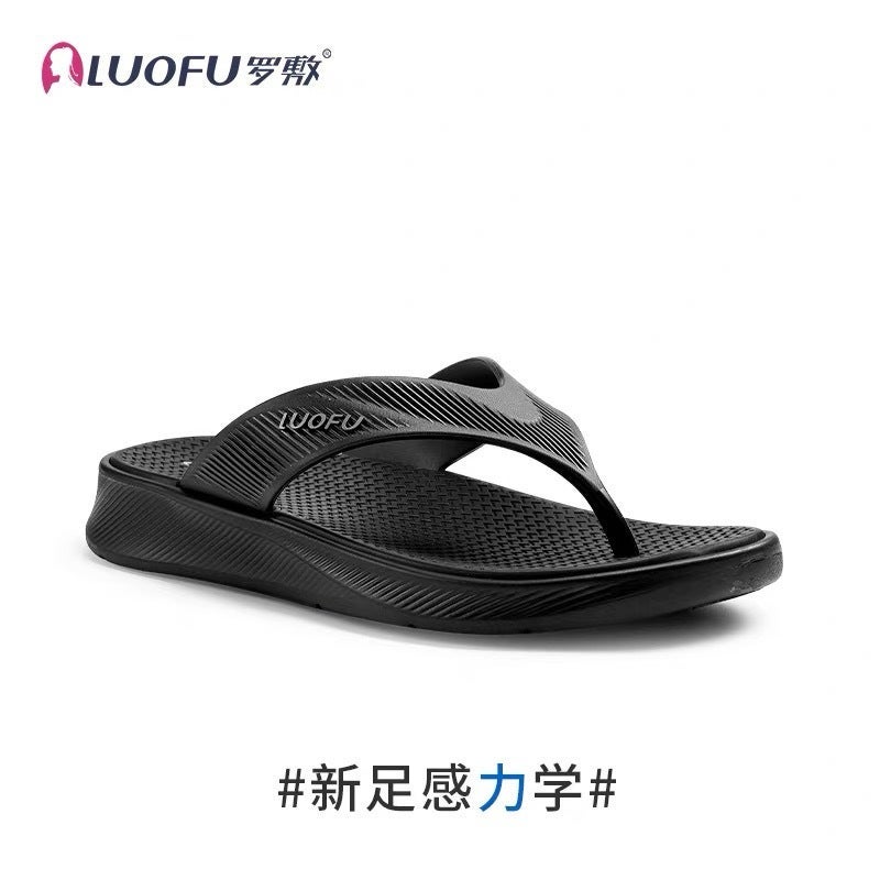 Luofu Luofu New Non-Slip Flip-Flops Thick Bottom Fashionable Outfit Indoor Sandwich Slippers For Seaside Vacation - Image 4