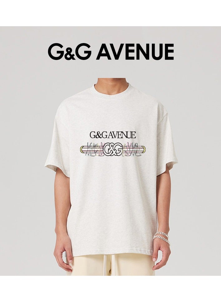G&G AVENUE Heavy cotton fabric Men's Running Dry Fit T-shirt Sports Outdoor Short Sleeve Comfortable Sports Top High Elastic and Smooth Fiber Sports Shirt - Running Shirt White Rabbit Pattern Oversized  - Image 4