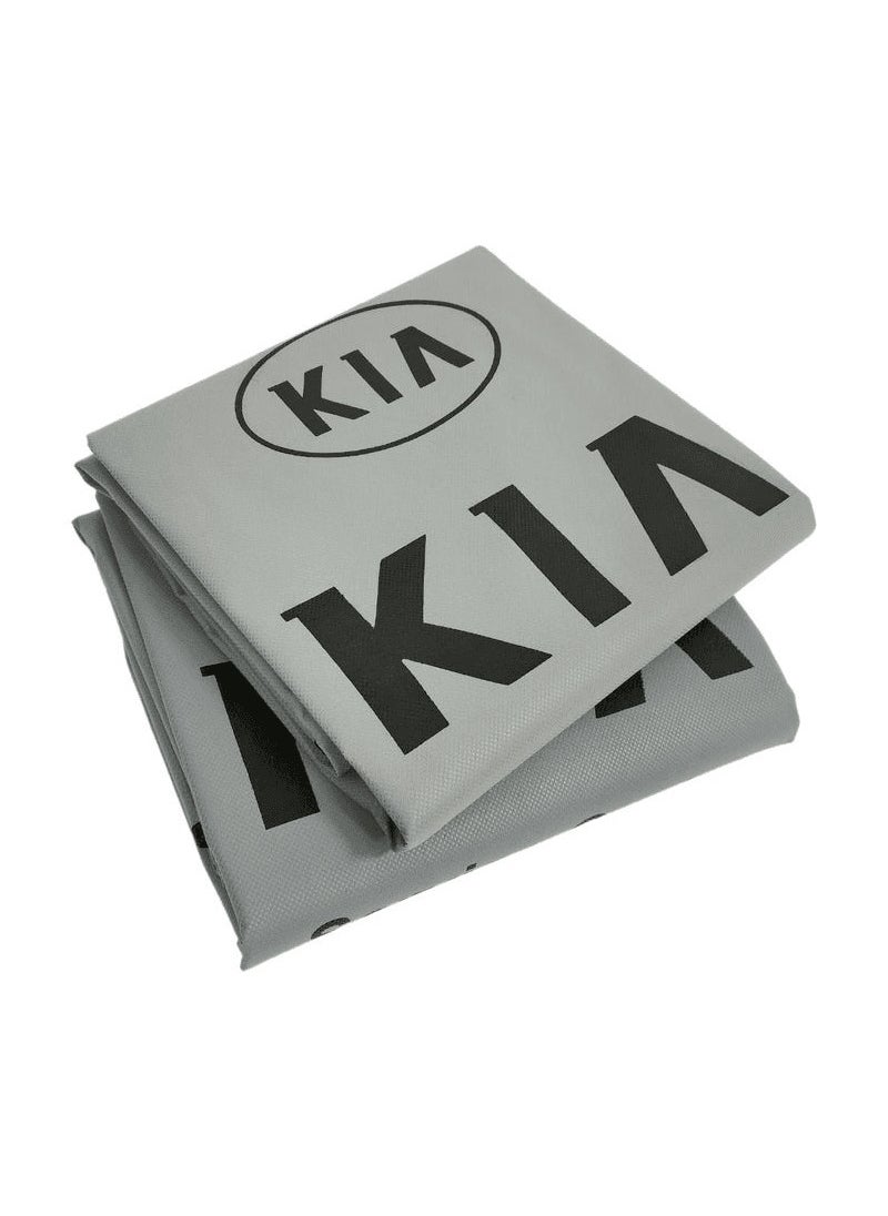 KIA 2 Pcs Car Seat Cover Windshield Car Sunshade Get Free Metal Car Keychain  - Image 3