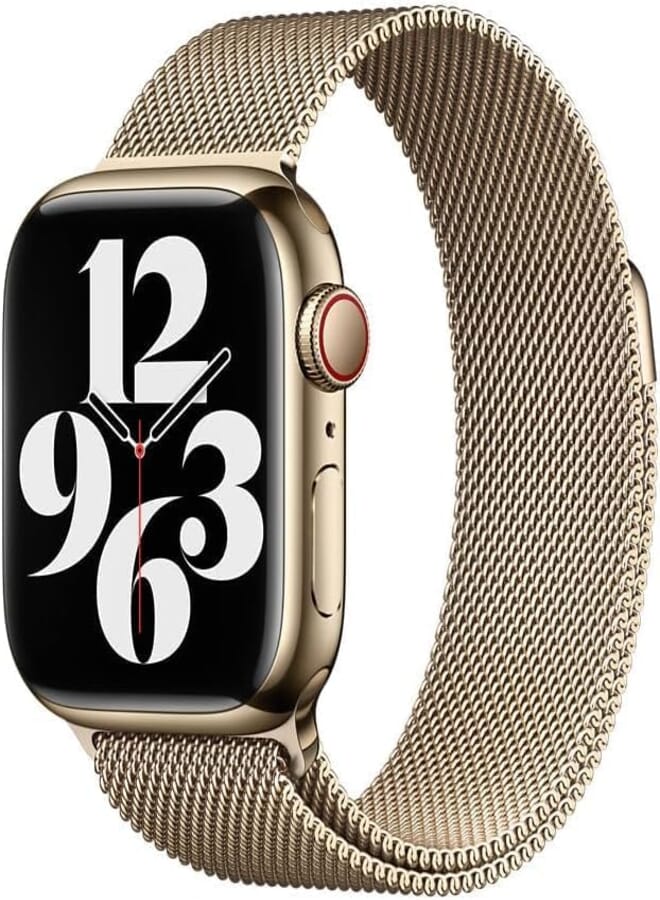 Next Next Store Metal Band Compatible with iWatch Series 1/2/3/4/5/6/7/8/9/Ultra/2/SE 42mm 44mm 45mm 49mm, Stainless Steel Mesh Strap with Magnetic Clasp