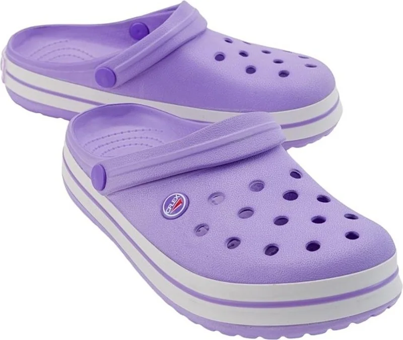 Liger Unisex Confort Medical Nurse Sabo Slippers Purple
