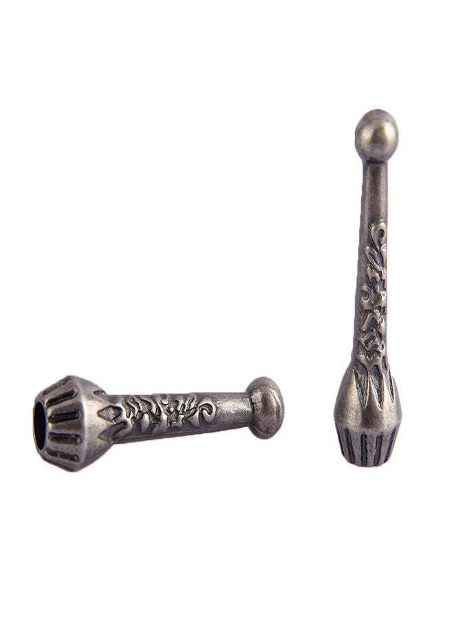 COOLLA Bolo Tie Tips Replacement End Caps 8 Pack, Antique Silver Tone,Antique Bronze (Antique Silver) - Image 3