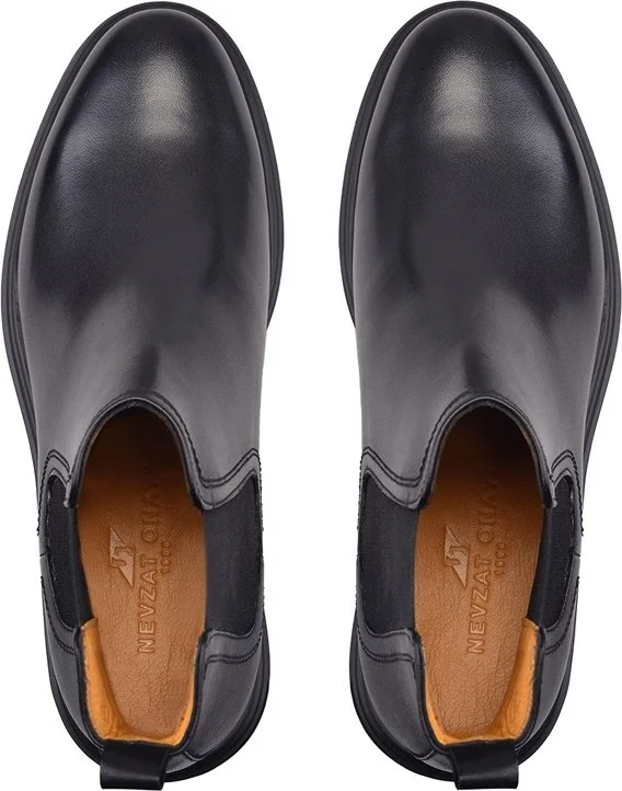 Nevzat Onay Black Chelsea Men's Boots -12467-