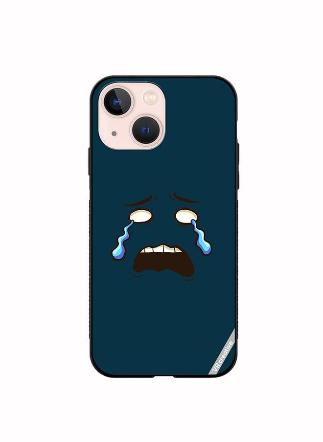 VR CREATIVE - Protective Case Cover For Apple iPhone 14 Plus Crying Face Design Multicolour - Image 1