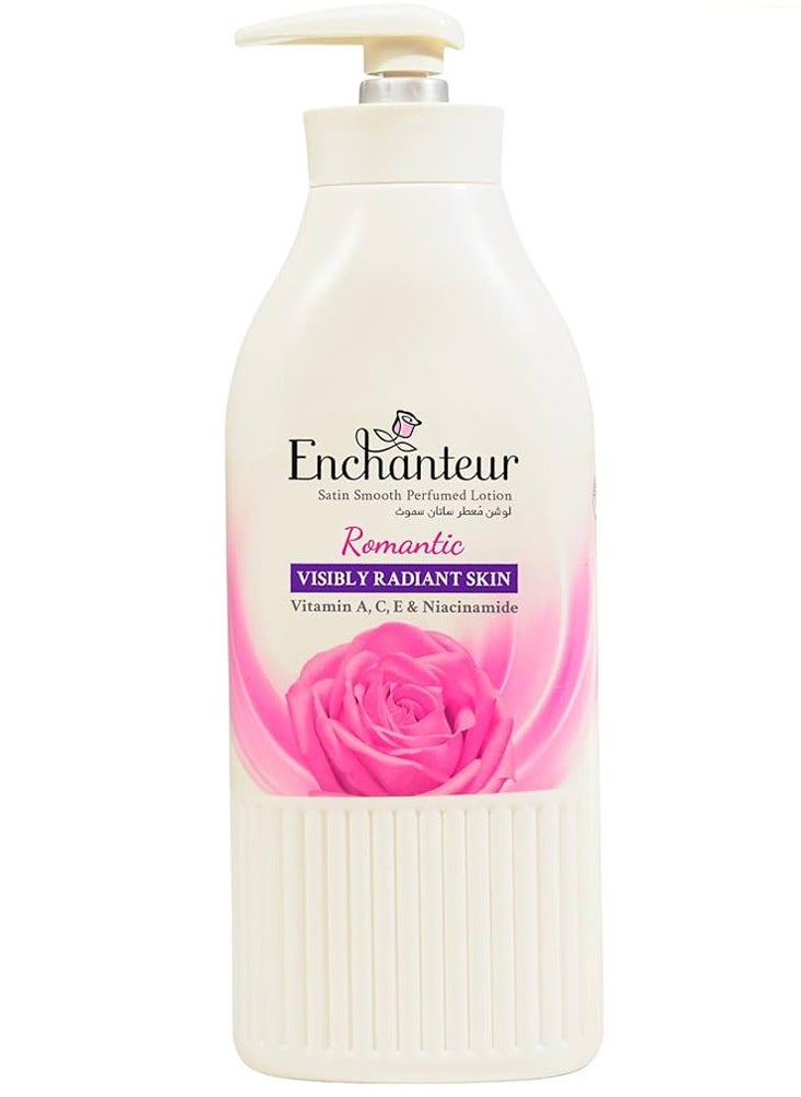 Enchanteur Satin Smooth- Romantic Lotion with Aloe Vera And Olive Butter For Satin Smooth Skin 500ml  - Image 1