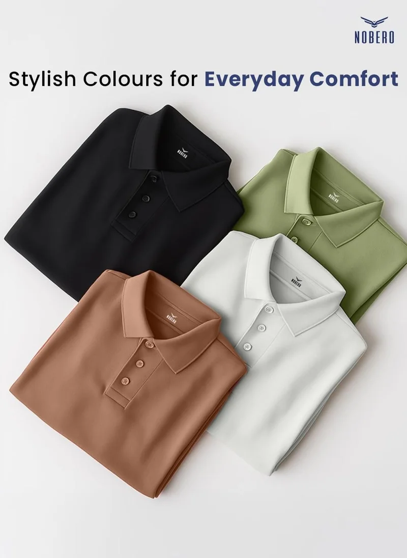 Nobero  Nobero Men’s Polo T-Shirt | Classic Casual Wear for Everyday Use for Men | Best Price UAE
