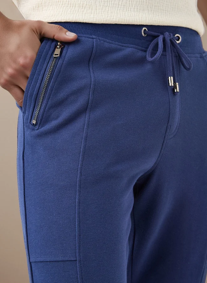 Iconic Iconic Slim Fit Joggers with Drawstring Closure and Pockets
