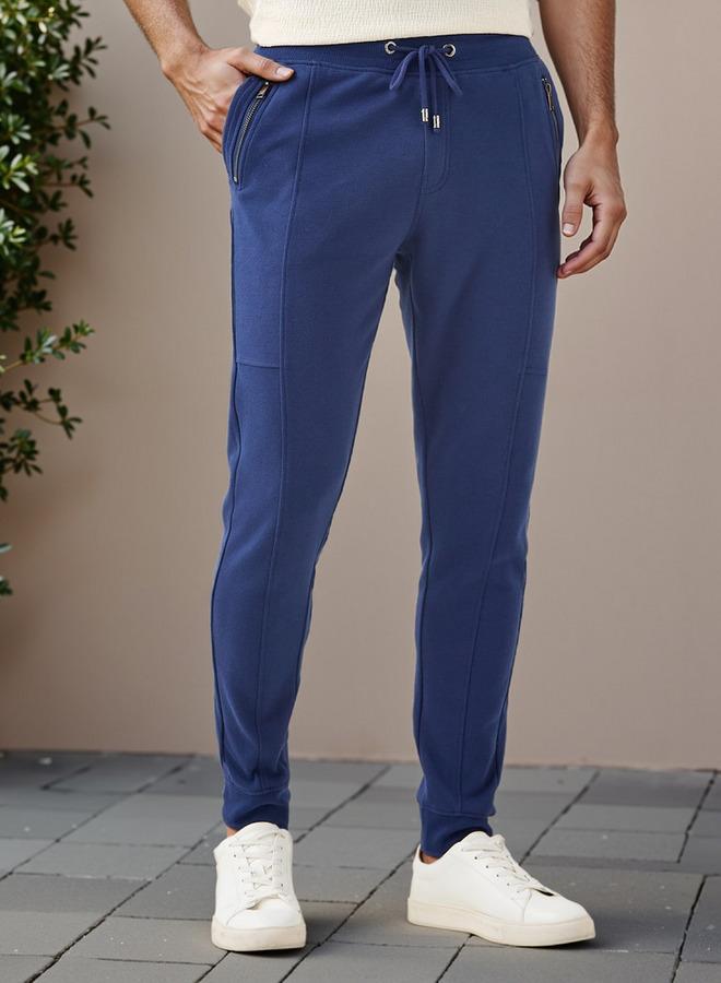 ايكونيك بنطلون جوجر بقصة ضيقة برباط وجيوب - Image 1