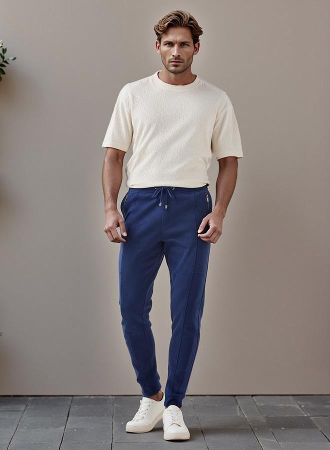 ايكونيك بنطلون جوجر بقصة ضيقة برباط وجيوب - Image 2