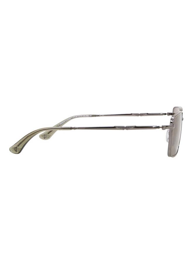POLICE SPLL85 0568 54 Men's Rectangular Sunglass - Grey - Image 3