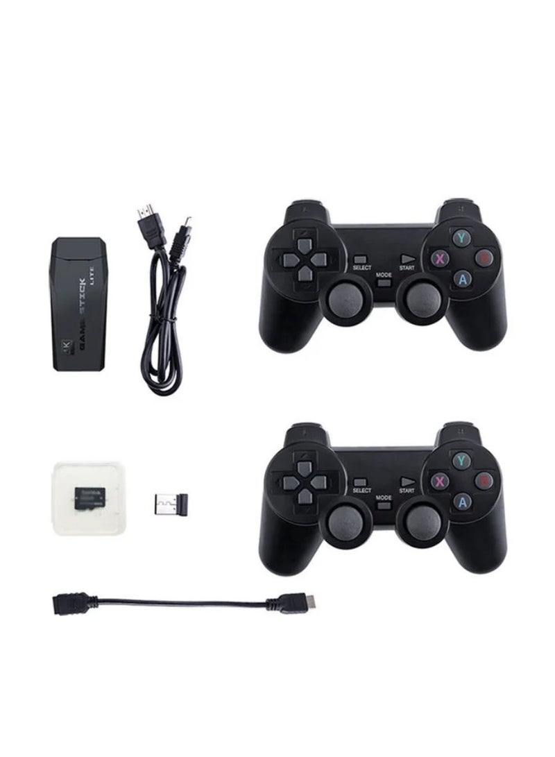 Game Console 4K HD Video Game Console 2.4G Dual Wireless Controller, Classic 64GB Retro TV Game Console 10000 Game Stick - Image 2