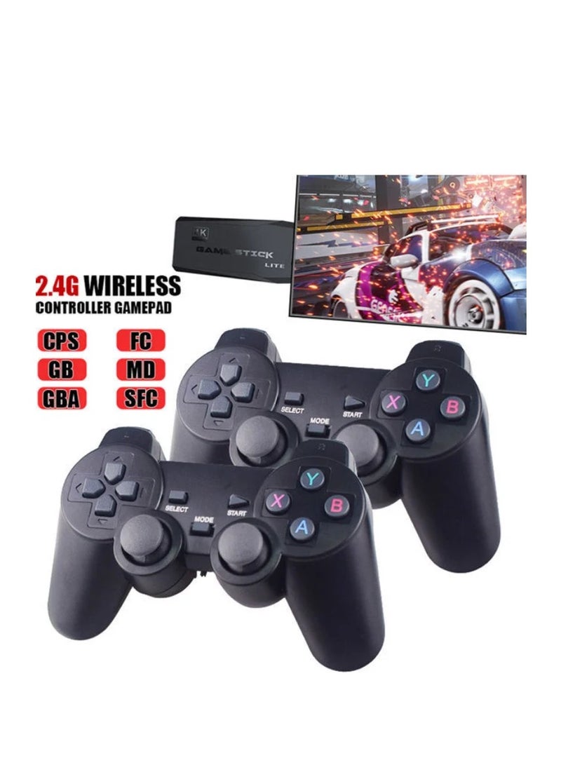 Game Console 4K HD Video Game Console 2.4G Dual Wireless Controller, Classic 64GB Retro TV Game Console 10000 Game Stick - Image 3