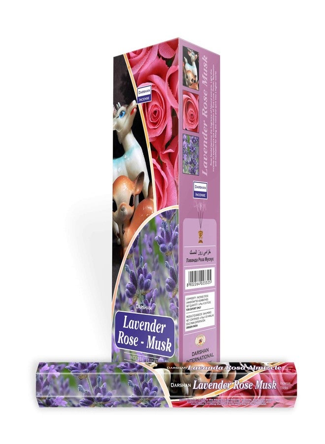 Darshan Lavender Rose Musk Incense 120 Sticks