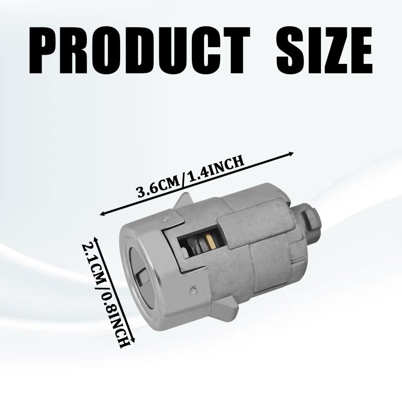 QKYS Car Lock Cylinder Set, 2 Doors Locks Cylinder with 2 Key, Automotive Door Locks Tumbler Front Left Right Door Lock Tumbler OEM#15298924, Car Accessories Compatible with Sierra 1500 2500 3500 - Image 2