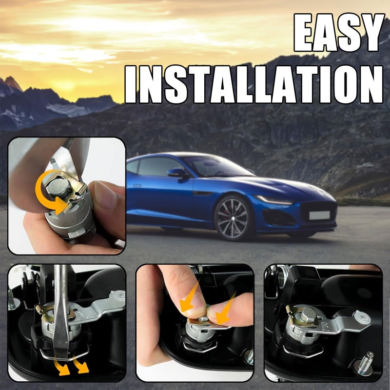 QKYS Car Lock Cylinder Set, 2 Doors Locks Cylinder with 2 Key, Automotive Door Locks Tumbler Front Left Right Door Lock Tumbler OEM#15298924, Car Accessories Compatible with Sierra 1500 2500 3500 - Image 4