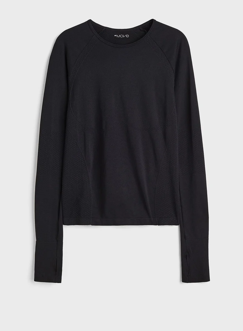 اتش اند ام Round Neck Knitted Top