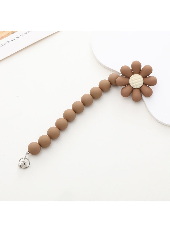NIBEMINENT Phone Charm/ Chain Strap for Women Girls, Frosted Acrylic Beads Cell Phone Case Lanyard Wrist Strap - Image 1