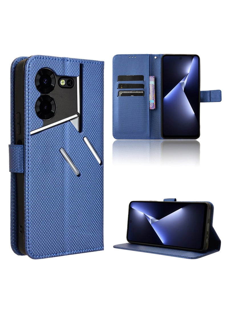 TEAM LUXURY Tecno Pova 5 Pro 5G/LH8n Case Cover Soft Quality Leather Flip Folio Wallet with Card Slots Holder Stand Back Cover Drop-Proof Shock-Proof Protective Cell Phone Back Accessories Protection  - Image 2