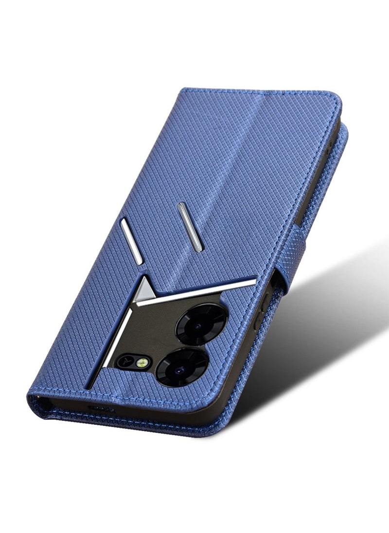 TEAM LUXURY - Tecno Pova 5 Pro 5G/LH8n Case Cover Soft Quality Leather Flip Folio Wallet with Card Slots Holder Stand Back Cover Drop-Proof Shock-Proof Protective Cell Phone Back Accessories Protection - Image 1