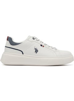 U.S. Polo Assn. Men's White Low-Top Sneakers - Lightweight Lace-Up Design  - Image 1