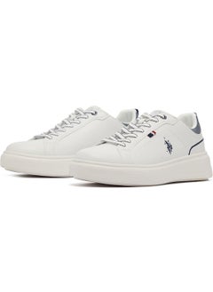 U.S. Polo Assn. Men's White Low-Top Sneakers - Lightweight Lace-Up Design  - Image 2