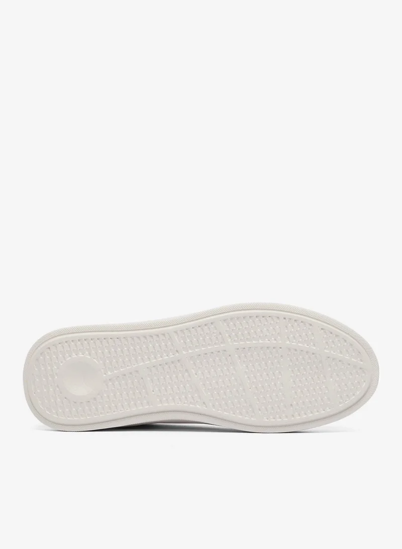 U.S. Polo Assn. White Men's White Low-Top Sneakers - Lightweight Shoes Lace-Up Design for Men | Best Price UAE