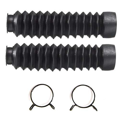 Spedy 2pcs Universal Motorcycle Front Fork Cover Protector Gaiters Gators Boot Shock Rubber New Taperapmu278 - Image 1