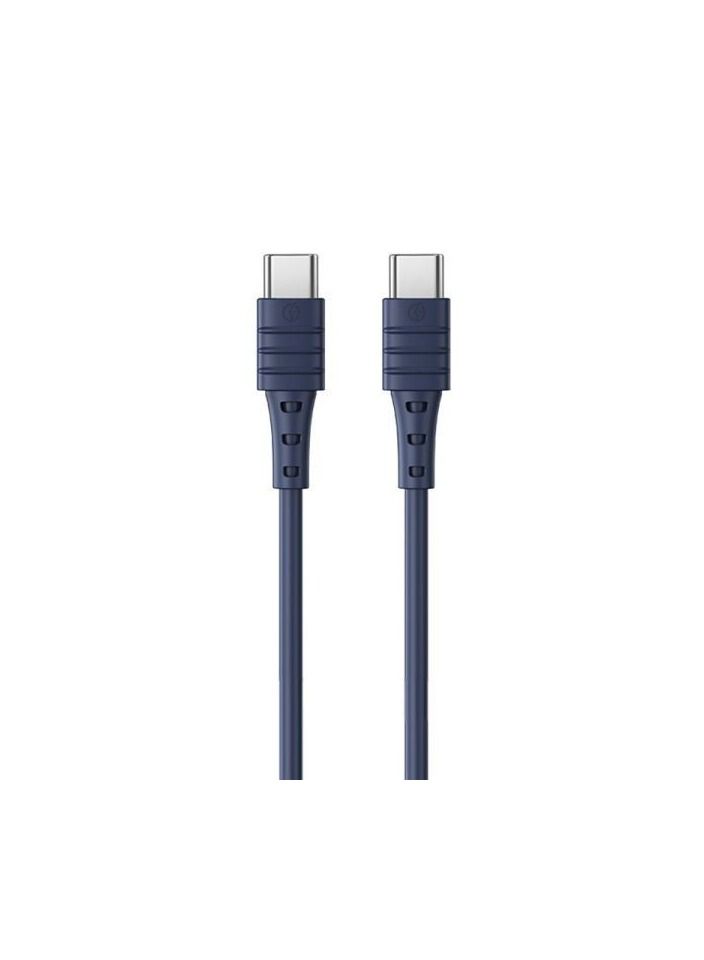 Data Cable-Zero Sense Pd65W High Elastic Tpe Fast Charge Data Cable Rc-068-Blue