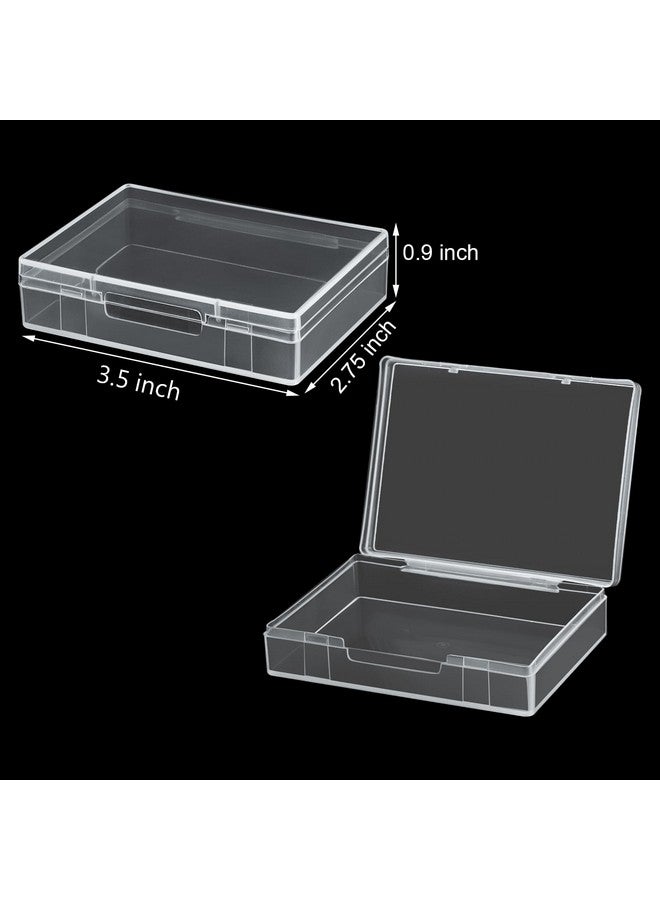 Tebery Tebery 24 Pack Blank Playing Card Case Clear Card Deck Box Snaps Closed, Empty Plastic Storage Box Card Holder Organizer for Bank Card, Business Card, Game Card, PTCG Cards  - Image 2
