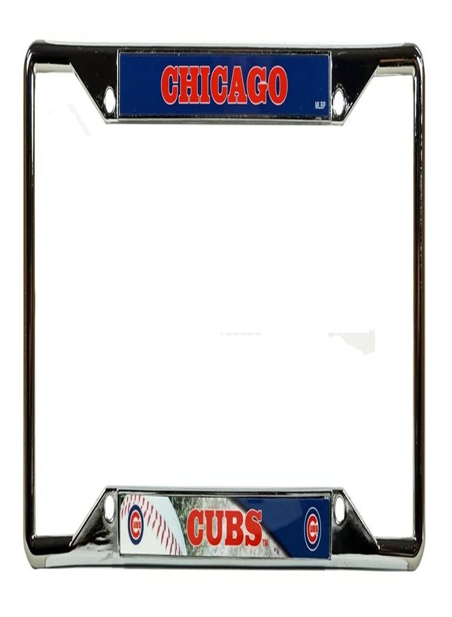 RICO MLB Cubs Version 2 EZ View Chrome Frame, Logo Color, 15 x 8 - Image 1