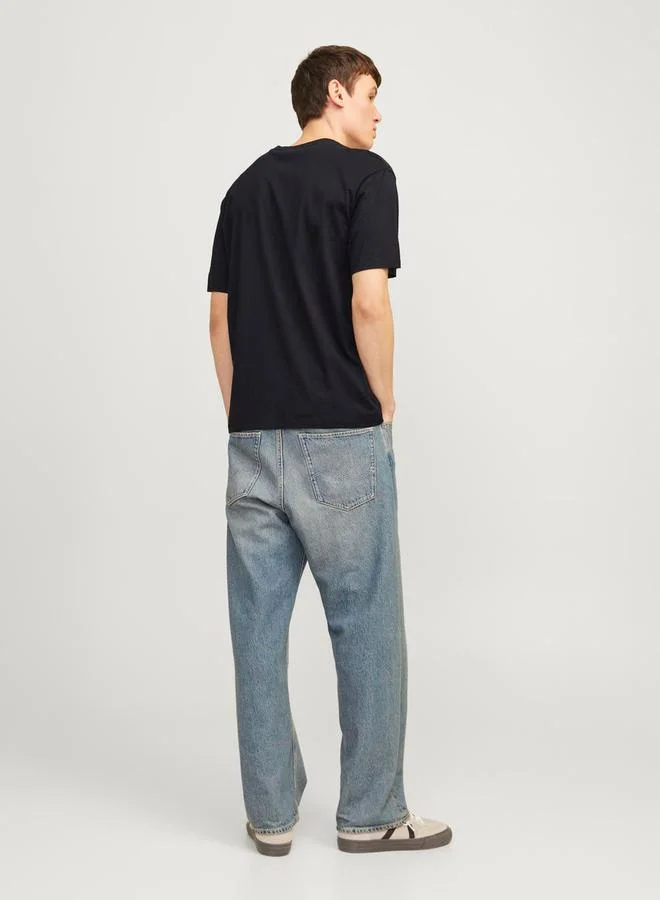JACK & JONES Logo Print Crew Neck T-Shirt