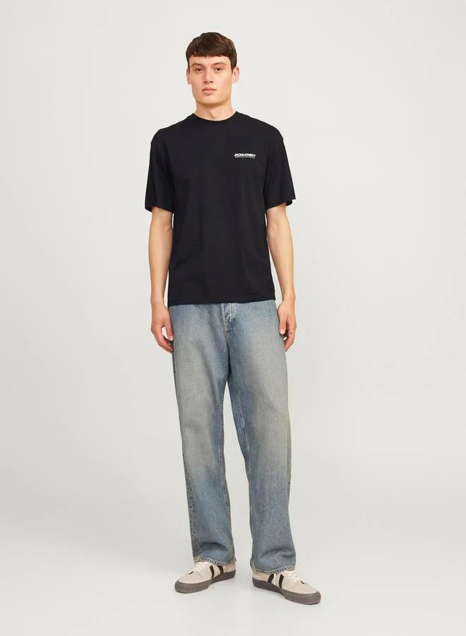 JACK & JONES Logo Print Crew Neck T-Shirt