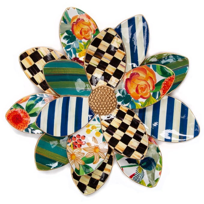 MACKENZIECHILDS WALLFLOWER HANGING FLORAL WALL DECOR LARGE