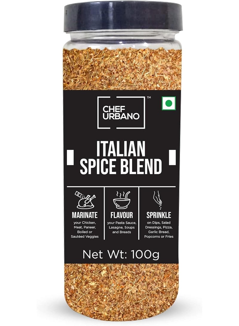 شيف مزيج التوابل الإيطالية 100 جرام مزيج توابل إيطالي طبيعي وصحي بالكامل للبيتزا والمعكرونة والسلطات والخبز والتوابل والأعشاب والتوابل الفاخرة نباتي - Image 1
