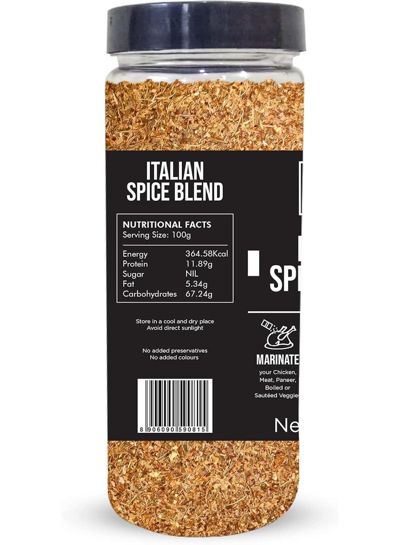 شيف مزيج التوابل الإيطالية 100 جرام مزيج توابل إيطالي طبيعي وصحي بالكامل للبيتزا والمعكرونة والسلطات والخبز والتوابل والأعشاب والتوابل الفاخرة نباتي - Image 2