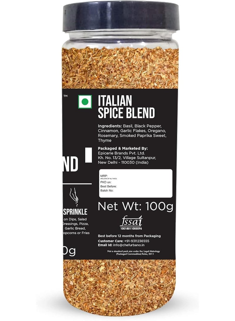 شيف مزيج التوابل الإيطالية 100 جرام مزيج توابل إيطالي طبيعي وصحي بالكامل للبيتزا والمعكرونة والسلطات والخبز والتوابل والأعشاب والتوابل الفاخرة نباتي - Image 3