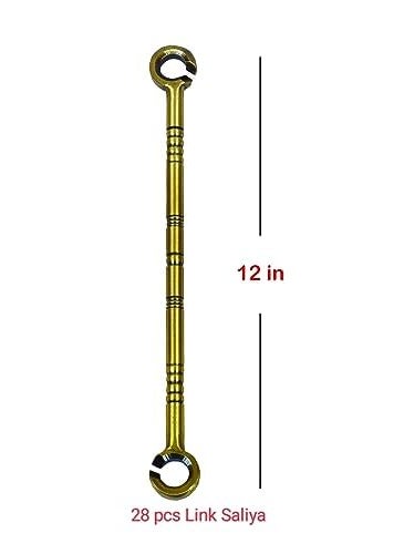 TRENDY CREATION HUB Trendy Creation Hub 7 Feet Steel Deluxe Design Antique Swing Chain Links Brass Jhula Hanging Hooks Pack of 4  - Image 2
