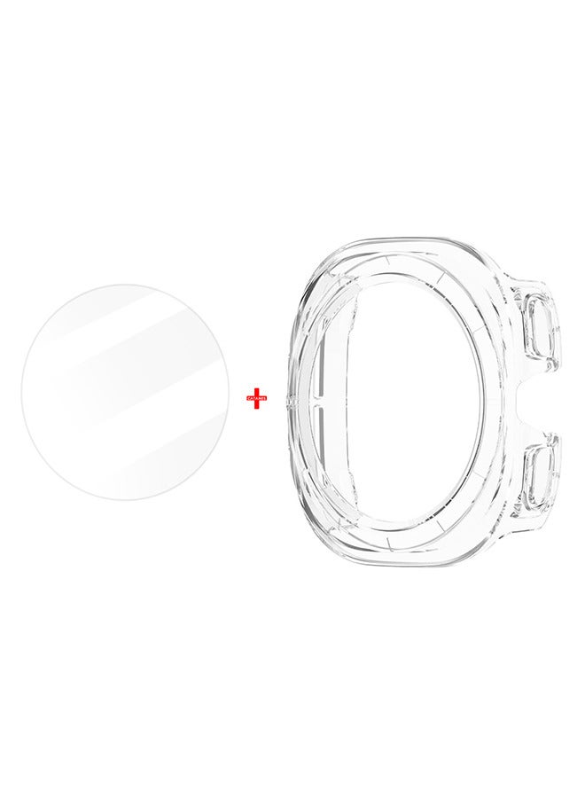 CATANES (for Samsung Galaxy Watch 7 Ultra) 2 Pack Case and Screen Protector Hard PC Bumper Set Frame protection around The perimeter, not covering The screen Clear - Image 3