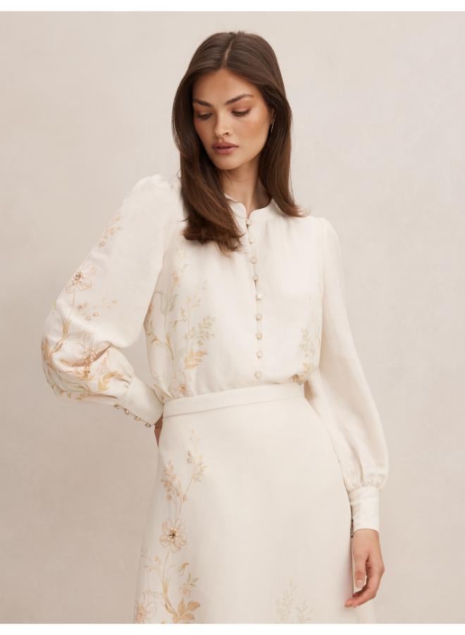 forever new Parker Placement Print Top - Image 1