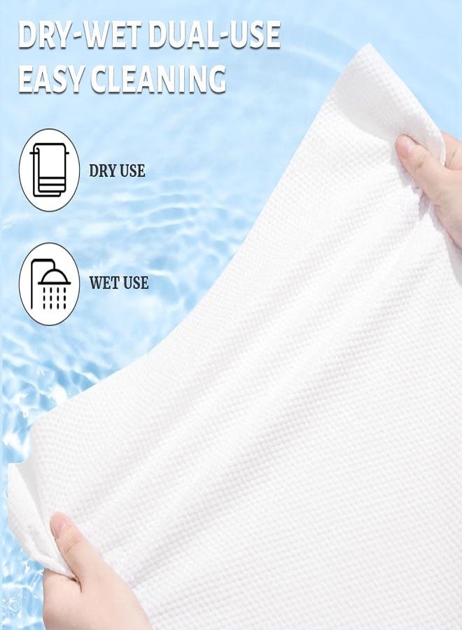 6-Pack Disposable Bath Towels, 55.1 x 27.5 inches Large Thick Travel Towels, Soft & Lightweight, Portable Camping Towel, for Hotel Camping Beach Swimming Gym Sauna Spa, Personal Care Pet Towels - Image 3