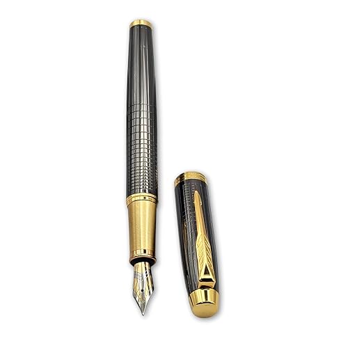 THE VENTI Venti Fountain Pen – Metal Luxury Pen, Schmidt Nib (Medium), Best Pen Gift Set for Men & Women, Professional, Executive, Office, Nice Pens,Return Gift (F109-Grey) - Image 3