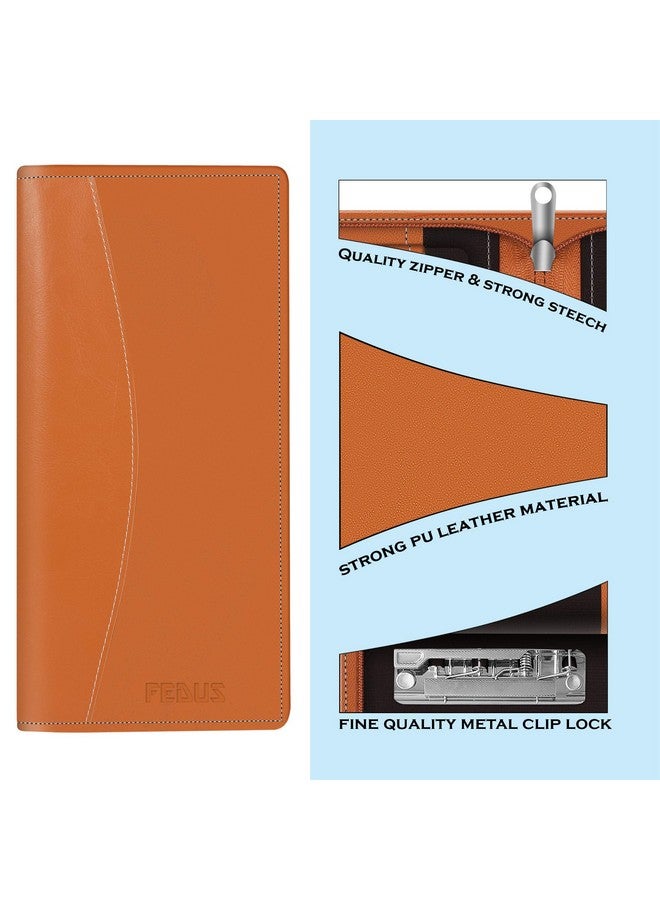 FEDUS Cheque Book Holder case, Cheque Book Holder Multiple, Cheque Book Holder for Office, Expanding Cheque Book Holder Case, Checkbook Holder, Documents Holder for Office & Home Use, Brown - Image 5