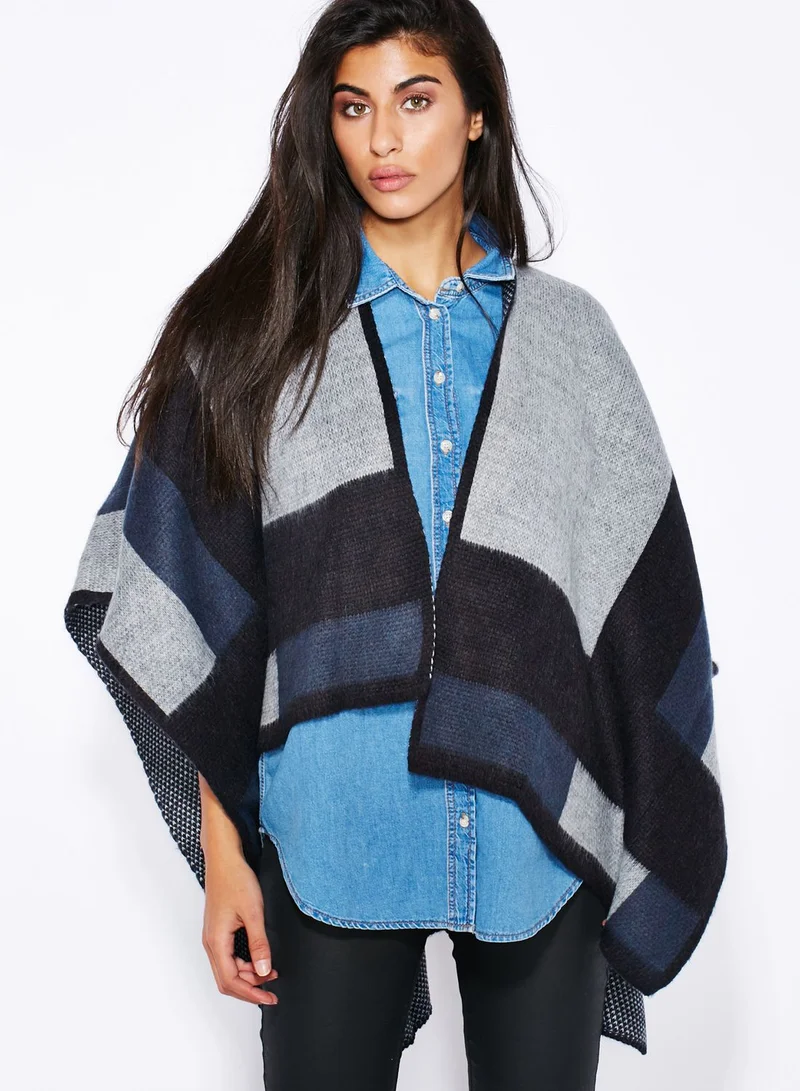 TOPSHOP Colour Block Cape