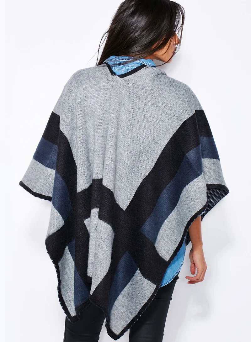TOPSHOP Colour Block Cape