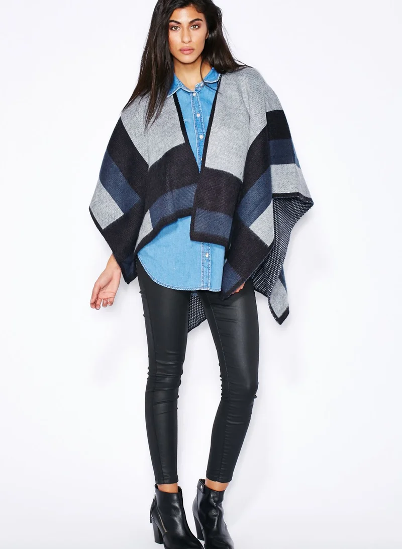 TOPSHOP Colour Block Cape